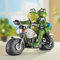 Ecoodisk Harzornamente Gartenfigur Frosch wetterfeste Cowboy -Frösche Reiten Motorrad Gartenhandwerk Garten Dekoration Geschenk für Balkon Terrassen Teich Künstliche Stein dekorative Figur Frosch