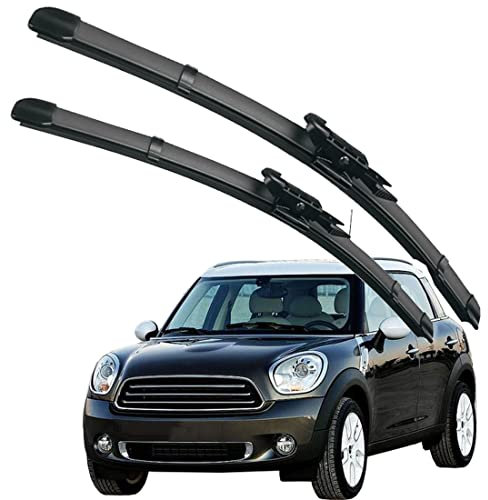 QHYTL Scheibenwischer Für Auto Scheiben Wiper Blades Für Mini Countryman R60 2010-2016 Wischerblatt Vorne Wischblätter Gummi Windshield Wipers 20 19 fit Pinch-Tab Arme