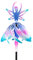Sysdisen Fairy Ballerina Wind Spinner Windmühle Garten Wind Spinner Metall Garten Balkon Terassendeko Windrad Kinder WindmüHle FeengartenGartenDekoration Geschenkidee