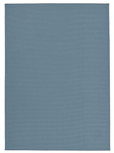 IKEA MORUM Teppich, Flachgewebt, für drinnen und draußen, 200 x 300 cm, Hellblau