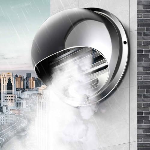 Campana De Acero Inoxidable Pared Exterior Salida De Aire Campana Extractora Cubierta For Lluvia Ventilación De Escape Salida De Escape Campana De Salida De Aire Campana De Humo (Size : 180mm)