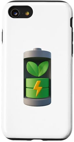 Coque pour iPhone SE (2020) / 7/8 Batterie 3D Design Complet Logo 3D Batterie Pleine