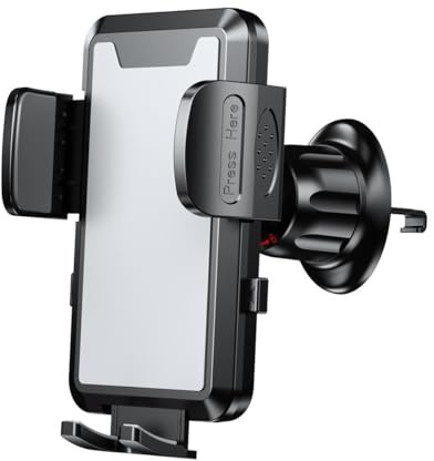 Adunsiaoto Handyhalterung Auto, Verstellbarer 360 Grad Drehbar Einstellbare Ständer KFZ Handy Halterung, Universal Auto-Telefonhalterung Für Alle Mobiltelefone(Grau)