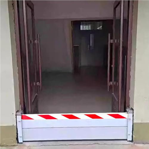 Barriera Antiallagamento, Paratia Antiallagamento In Alluminio Deflettore D'acqua Da 60-125 Cm, Facile Da Usare, Per Vialetti, Porte D'ingresso, Porte Da Garage, Portefinestre(70x20cm)