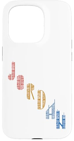 Vintage Jordan t shirt with Skyscarper Jordan Case for iPhone 15 Pro