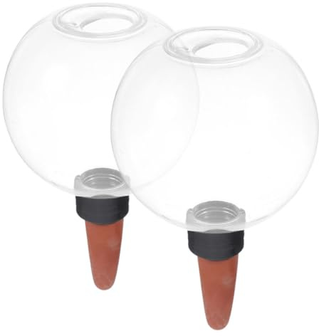 Angoily Automatischer Bewässerer für Topfpflanzen 500ml 2 Stück Keramik PVC