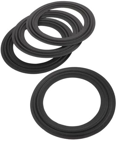 Tofficu 4pcs Cloth Edge Speaker Accessories for DIY Refurbishment Woofer Surround Fabric Mid Bass Driver Surround Ring