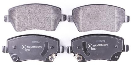HELLA 8DB 355 015-981 Bremsbeläge - mit akustischer Verschleißwarnung | Kompatibel mit: NISSAN MICRA IV, MICRA V, NOTE