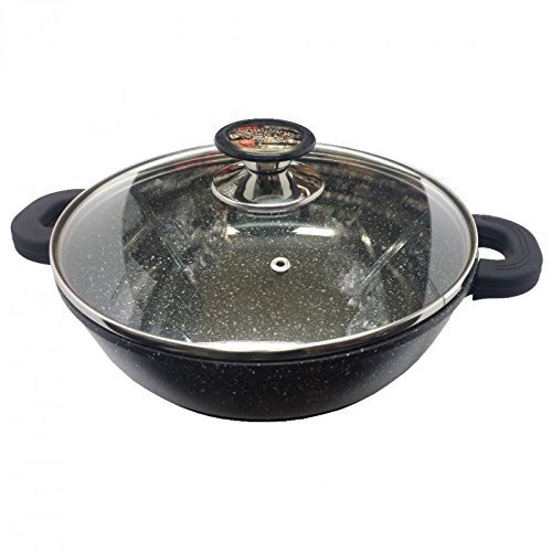 Mijoteuse 24cm revêtement pierre + couvercle