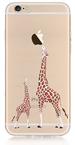 CrazyLemon iPhone 7/8 Hülle 4,7 Zoll, für iPhone SE 2020 Hülle, Transparent Weich TPU Silikon Schutzhülle für iPhone SE 2020 / iPhone 7 / iPhone 8 Abdeckung Hülle - Giraffe
