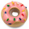 Donut-Anhänger aus 925er Sterlingsilber, für Pandora-Charm-Armbänder