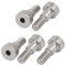 sourcing map 5pcs boulon à épaulement 304 acier inoxydable douille hexagonale 6mm diamètre 6mm longueur filetage M5