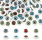 PH PandaHall 120 Pezzi 4 Colori Assortiti Craft plastica Ovale Piatto Bambola Occhi farciti Giocattolo Occhi per Fai da Te Bambole Fare, Scuola Progetto, 10.5x14x6mm