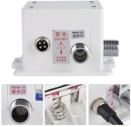 Robinet Automatique Chaude et Froide, Robinet de capteur infrarouge automatique, robinet d'évier de cuisine de contrôle de capteur infrarouge automatique avec boîte de commande