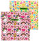 Borsa porta sandwich & snack, per bambini. Sacco per la merenda Porta Alimenti. Lavabile, riutilizzabile, ecologico, senza BPA (19x19 Unicorno e bambini)