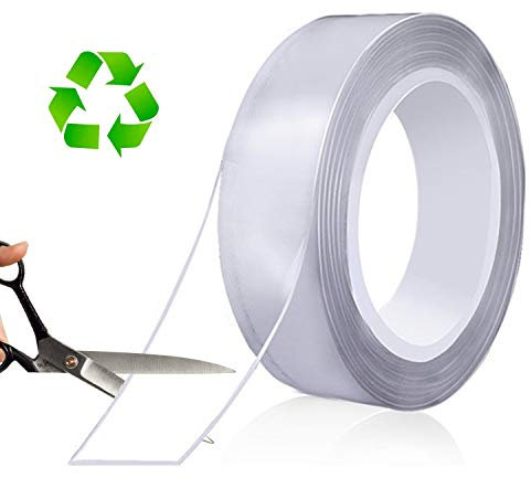 MEMX Doppelseitiges Klebeband Extra Stark, 5M Mehrzweck-Montageband, Wiederverwendbar, Abnehmbar, Waschbar, Spurlos, Nano tape für die Montage von Teppichen, Haus, Bürodekoration