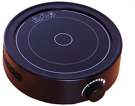 Cuisinière Électrique en Céramique, Petit Mini Réchaud a Thé a La Maison, Portable 750W Électrique Mini Cuisinière Plat Chaud Multifonction Intelligent Silencieux pour Toute Théière ( Color : Black )