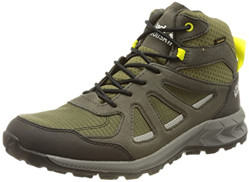 Jack Wolfskin Herren Woodland 2 Texapore Mid M Sneaker, Khaki/Green, 44 EU