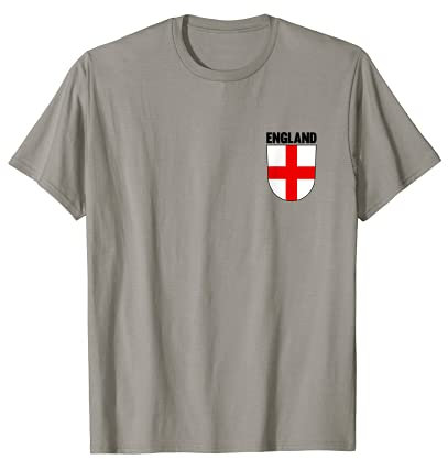 England Flagge Fußball Fan Classic Retro Trikot schwarz T-Shirt