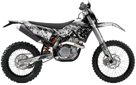 ARider Dekor (Aufkleber) für KTM EXC (F) 125/250 / 300/450 / 520/525 / 530 2008-2011 (Weiß)