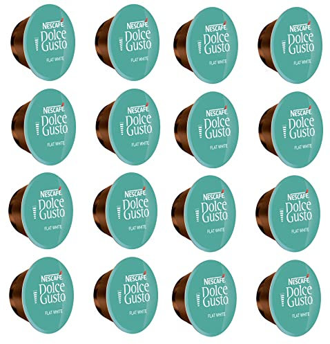 E.U. Xtores 100 x Dolce Gusto Flat White Pods 100 Capsules, 100 Drinks