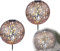 bmf-versand® Solarlampen für Außen Garten Kugel 2er Set Solarleuchten Balkon Wetterfest Solarlampe Outdoor Gartendeko Solar Erdspieß Gartenleuchten Außenbeleuchtung LED (Silber Metall 30 cm)