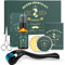 KHOLEZ Beard Growth Kit für Vatertag Christmas Geschenke, Bart Wachstum Set- Bartwuchsmittel Männer mit Bartroller 0,25mm, Bartbalsam, Bartschere, Bartwuchs Bartöl, Bartwachstum Bartpflege kit