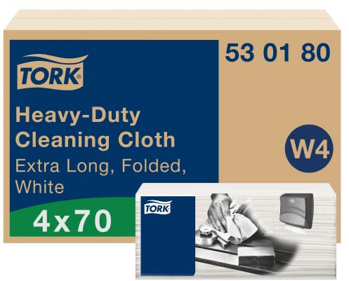 Tork 530180 W4 Multi-Purpose Cleaning Wipes Extra Strong White 4 × 70 Wipes