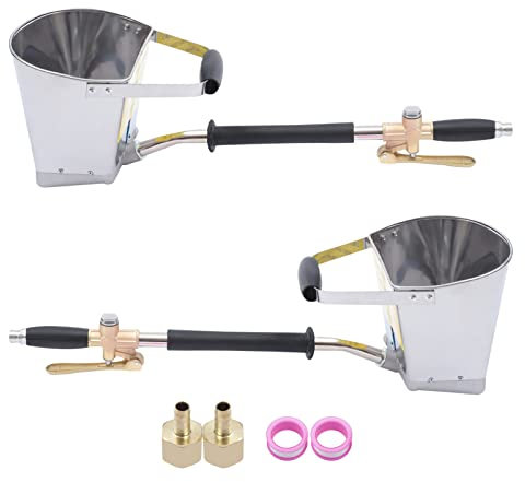 2 Stück Trichterpistole Spritzpistole 4 Jet Putzpistole Zementmörtel Sprühpistole Zement Mörtel Sprühmaschine Spritzgerät Wandmalerei Tool für Wand Decken und Dach
