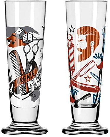 Dekomiro Ritzenhoff Heldenfest Schnapsglas Set 09 + 11 Set mit Glasreinigungstuch