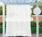 Clothink Outdoor Vorhang Wetterfest Mit Stangendurchzug Transparent, Outdoorvorhänge Wasserdicht Outdoor Gardinen Sonnenschutz Sichtschutz für Balkon Pergola Terrasse (255x215cm, 1 Stück, Weiß)