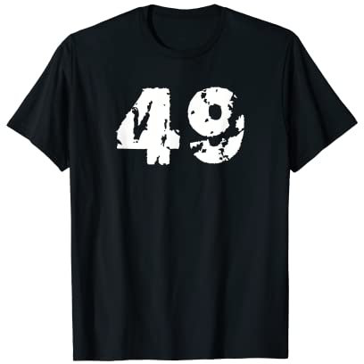 49 #49 Forty-nine Sporttrikot Uniform Used-Look T-Shirt