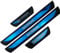 EAGLEG Car Door Sill Protector for Nis-san QASHQAI J10 J11 2016-2022 4PCS Scuff Plate Stainless Steel Stickers Accessories,Blue