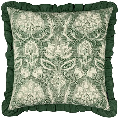 Paoletti Kirkton Polyester Filled Cushion,Bottle Green,50 x 50cm