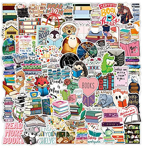 100 Stück Studieren und Lesen Aufkleber für Wasserflasche, Laptop, Telefon, Gepäck, Skateboard Aufkleber für Erwachsene, Teenager, Mädchen, Kinder