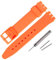 Rihahisy Bracelet de montre de rechange en caoutchouc de silicone pour Swatch, 17 mm, Silicone