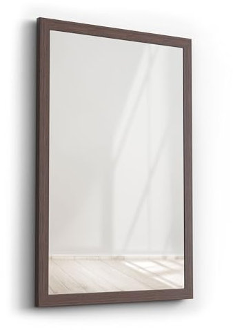 Spiegelrahmen Klassiko inkl. Spiegel | Walnuss | Spiegelmaß: 40x60 / 60x40cm | zzgl. 5 cm Rahmen | Wandspiegel | in 11 Größen