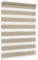 Jalousiescout Doppelrollo Klemmfix ohne Bohren & mit Bohren, 70x210cm Hellbraun Rollo Fensterrollo lichtdurchlässig & verdunkelnd，Sonnenschutzrollo Zebrarollo für Fenster & Türen