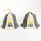 SAUNA GURU Natural Textile Capello da Sauna 'Sauna Kind and Queen' Bianco - Cappelli in feltro di lana biologico 100% - Proteggi la tua testa dal calore - Guida eBook per Sauna in inglese incluso