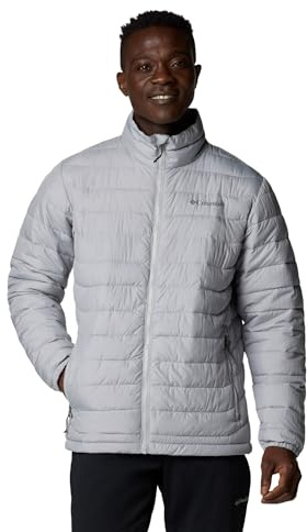 Columbia Men's Powder Lite 2 Jacket, Puffer Jacket, Columbia Grey, Large