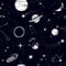 ReWallpaper 44.5CM×7M Papier Peint Adhesif Mural Galaxie Espace Adhesif Pour Meuble Noir et Blanc Tapisserie Murales Papier Peint Enfant pour Plafond Adhesif Mural Decoratif Chambre