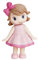 Adorable Princess Girl Figurines - Birthday Cake Topper - Unique Doll Model - for Girls Birthday - Baby Shower - and Bridal Shower - Fairy Garden Dollhouse Ornament Collection