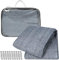 PEILU Zeltböden 400 x 500cm Vorzeltteppiche Faltbare Campingteppich 240g/m² HDPE Zeltteppiche Campingmatte Outdoor mit Nageln, Löchern & Tragetasche für Camping Picknick Strand