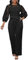 IWFEV Women's Jumpsuit Puff Sleeve Lace Jumpsuit Mid-Calf Short Sleeve Hollow Party Evening Romper with Pockets XXL Black