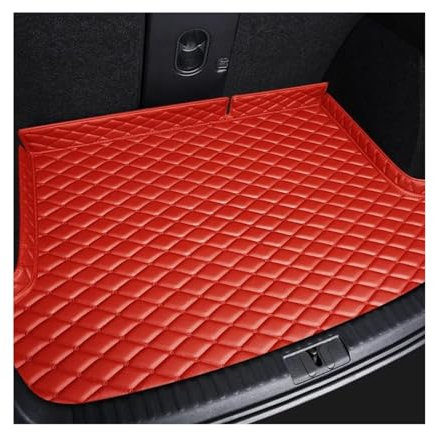 Nonuiny Für B&MW E90 3er E93 F30 F34 G20 G28 Maßgefertigte Kofferraummatte Autoinnenraumteppich Zubehör Kofferraumbodenmatte(Rot)