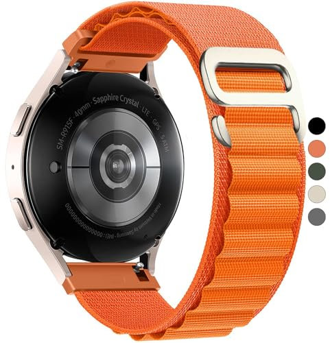 OUTPUTBT 22mm Nylon Uhrenarmband Kompatibel mit Garmin Vivoactive 4 45mm Armband für Venu 3/2 Ersatzarmband für Forerunner 265/255/255 Music/Fossil Men's Gen 6 44mm/Gen 5/5 LTE/5E 44mm Damen Herren