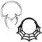 BodyAce Halloween Septum Ringe Nase Hoops, 16G Knorpel Ohrringe Conch Tragus Piercing Schmuck, 316L Chirurgenstahl Halloween Nasenringe für Männer Frauen, Edelstahl