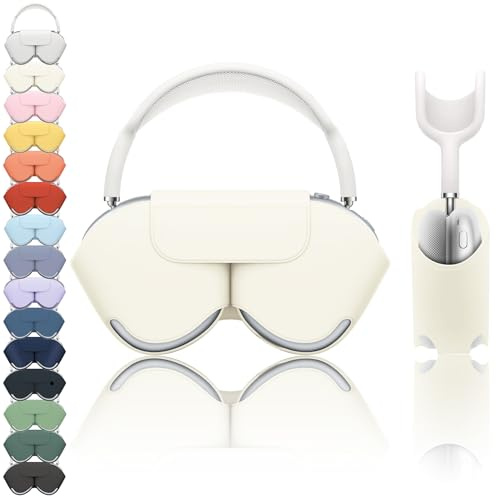 wigmoa SY-K Smart-Hülle kompatibel für Airpods Max 1/2, Schlafmodus kompatibel, Anti-Kratzer und Anti-Staub, tragbare Tragetasche, kompatibel mit Apple Airpod Max, Kopfhörerhülle. (Sternenlichtweiß)