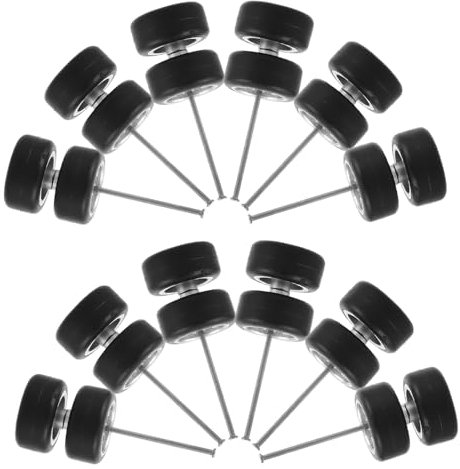 Toyvian 16paare Gummi-räder Für Modellautos Modifizierbare Reifen Und Felgen Für Spielzeugfahrzeuge Mit Exzellenter Traktion Und Stilvollem Design Kompatibel Mit Modellen