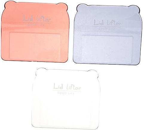 VILLCASE 3 Pezzi alza coperchio wc sollevato sedile del water maniglia a forma di posto a sedere Manico del sedile del gabinetto alza sedile wc adesivo alza sedile wc bagno polistirolo